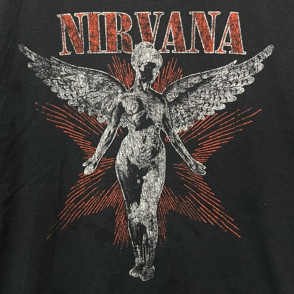 Nirvana rock grunge band tour In Utero album Angel Splatter graphic music Shirt - Picture 2 of 8